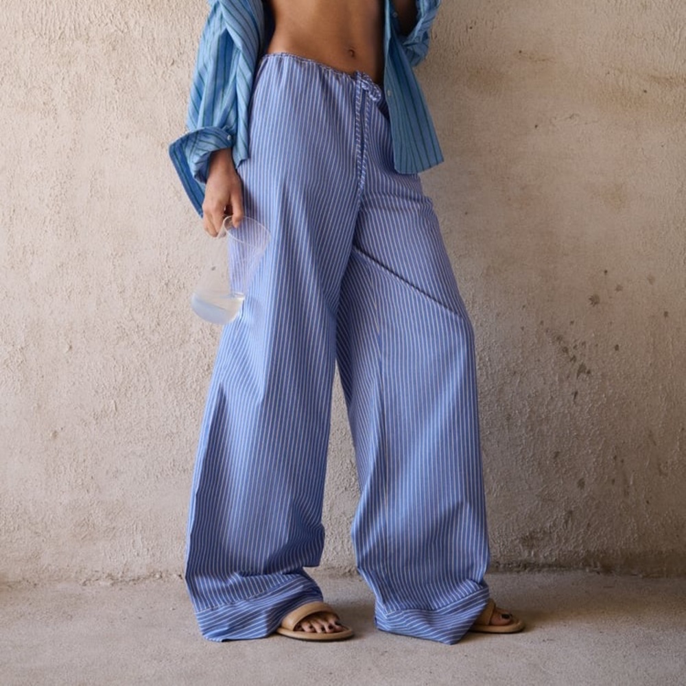 ZARA Full-Length Striped Pants